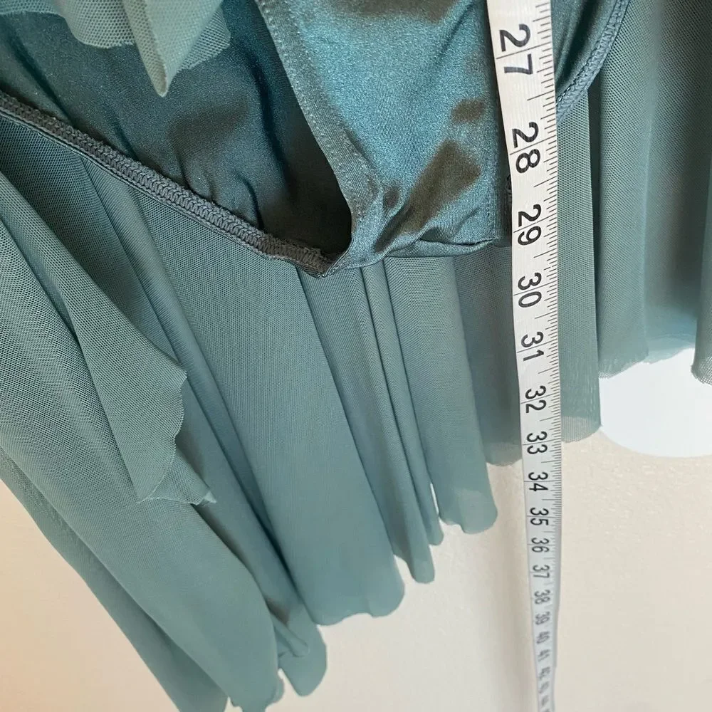 WEISSMAN Dance Costume dress lyrical Sage green 10,000 MILES 13171 adult MA
